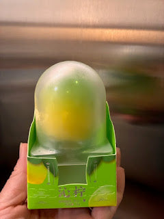 RD International Market green apple shaped deodorizer air freshener with frosted cap